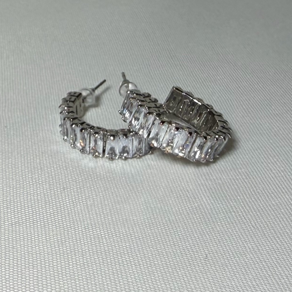 Elegant Silver Hoop Earrings